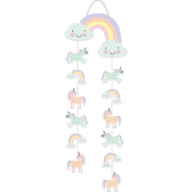 Hangdecoratie Unicorns & Rainbows - 30x85 cm 1