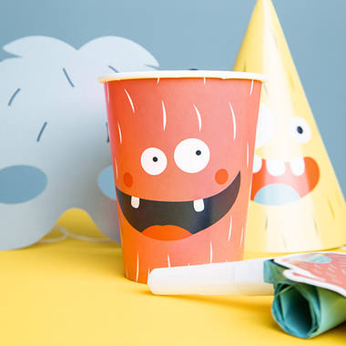 Disposable Cups Monster Bash 250ml - 6 pieces 4