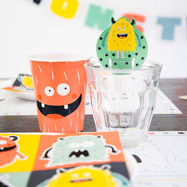Disposable Cups Monster Bash 250ml - 6 pieces 2