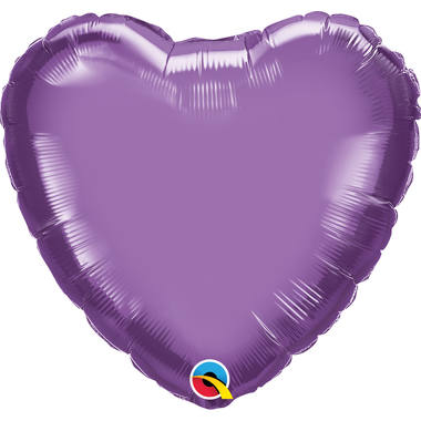 Folienballon Herz Lila Chrom - 45cm 1
