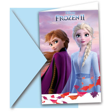 Zaproszenia Frozen 2-6 sztuk 1