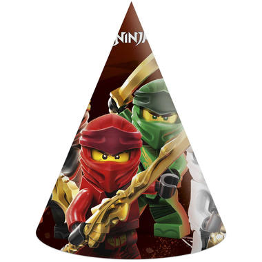 Papierhüte Kompostierbarer Lego Ninjago - 6 Stück 1
