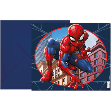 Uitnodigingen FSC Spider-Man - 6 stuks 1