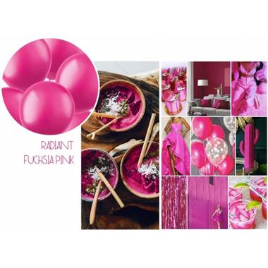 Balloons Radiant Fuchsia Pink Metallic 33cm - 50 pieces 2