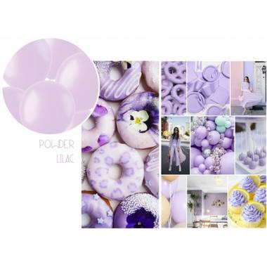 Ballons Powder Lilac Matt 33cm - 50 Stück 2