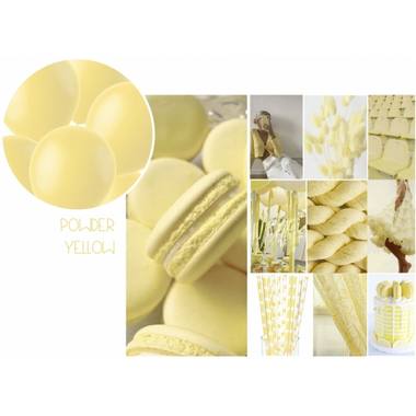 Palloncini Powder Yellow Opaco 33cm - 100 pezzi 2