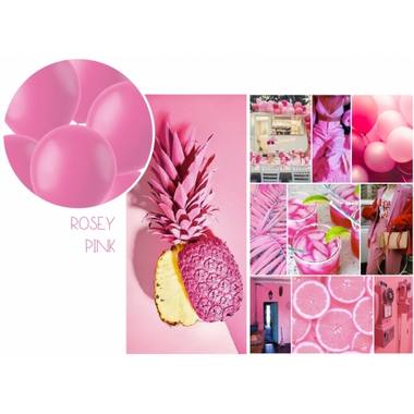 Heart-shaped Balloons Rosey Pink 25cm - 8 pieces 2