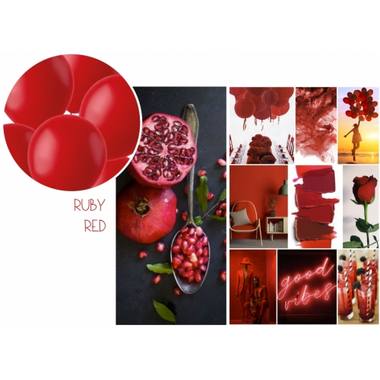 Heart-shaped Balloons Ruby Red 25cm - 8 pieces 2