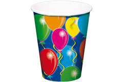 Disposable Cups Balloons - 8 pieces
