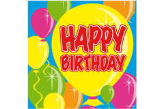 Happy Birthday Balloons Napkins - 20 pieces