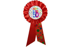 50th Birthday Happy Bday Dots Badge
