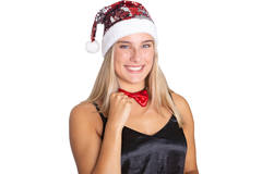 Christmas Hat Reversible Sequins Red-Silver 2