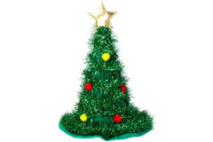 Hat Christmas Tree Green with Golden Star 1
