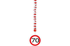 Wieszaki na znaki drogowe na 70 urodziny - 3 sztuki 2