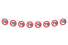 Ghirlanda per segnali stradali 70 anni - 12 metri