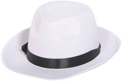 Cappello gangster bianco 1