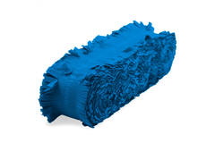 Girlanda papierowa niebieska krepa - 24 m