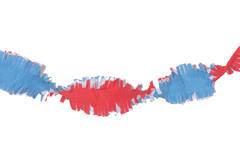 Ghirlanda di carta crespa rossa-bianca-blu - 24 metri 3
