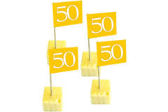 Złoto na 50. urodziny / przyjęcie rocznicowe - 50 sztuk
