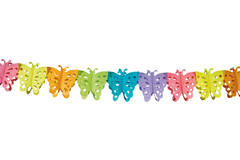 Ghirlanda di carta farfalla multicolore - 6 metri