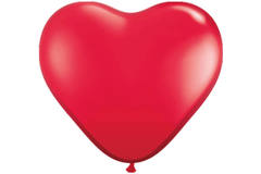 Palloncini cuore rosso 30 cm 100 pezzi