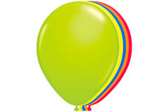 Ballon Neonfarben Bunt 25 cm - 50 Stück