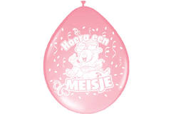 Birth Balloon Yey it’s a girl 30 cm - 8 pieces 1