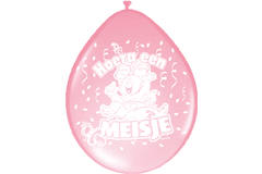 Birth Balloon Yey it’s a girl 30 cm - 8 pieces 2