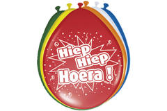 Palloncini compleanno Hip Hip Hooray - 8 pezzi 1