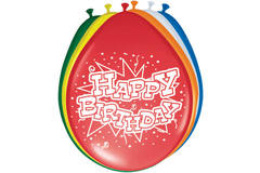 Palloncini Happy Birthday 30cm - 8 pezzi 1