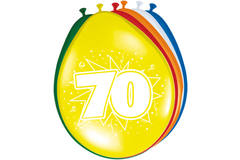 70. Geburtstag Ballons - 8 Stück