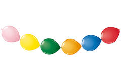 Girlande aus Ballons verschiedene Farben - 3 Meter