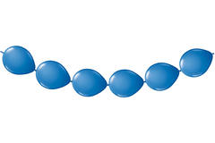 Ghirlanda di palloncini blu - Palloncini a bottone - 3 metri