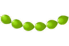 Green Balloon Garland - 3 m 1