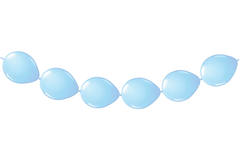Girlande aus Ballons Hellblau - 3 Meter 1