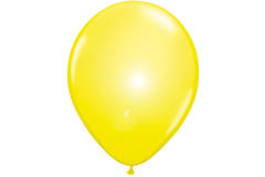 Żółte balony LED - 5 sztuk 1