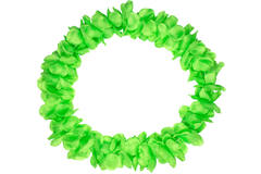 Hawaii krans neon groen 9.5cm 1