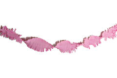 Roze Crepe Papier Slinger - 6 meter 3