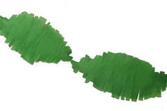 Ghirlanda di carta crespa verde chiaro 6 metri 3