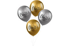 Balloons Shimmer Cheers 33cm - 4 pieces