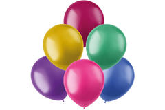 Ballonnen Shimmer Mix Meerkleurig 33cm - 50 stuks