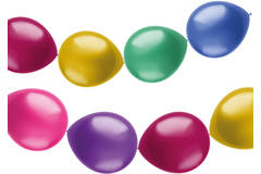 Knoopballonnen voor Ballonnenslinger Shimmer 16cm - 12 stuks
