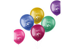 Palloncini Shimmer 50 Anni Multicolore 33cm - 6 pezzi 1