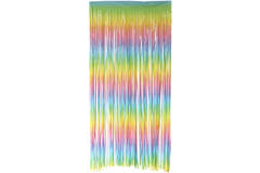 Türvorhang Folie Pastell Ombre Regenbogen - 2x1 m