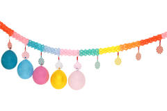 Garland with Hangers Pastel - 6 m