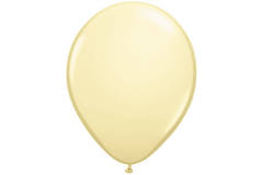 Elfenbeinfarbener Ballon Metallic - 50 Stück