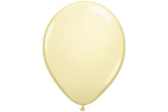 Ivory-White Metallic Balloons 13cm - 20 pieces