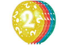 2nd Birthday Balloons - 5 pieces 1