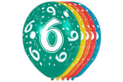 6 Jaar Verjaardag Ballonnen 5 stuks