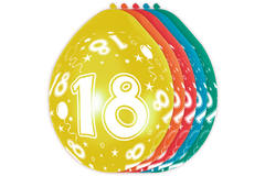 18th Birthday Balloons - 5 pieces 2